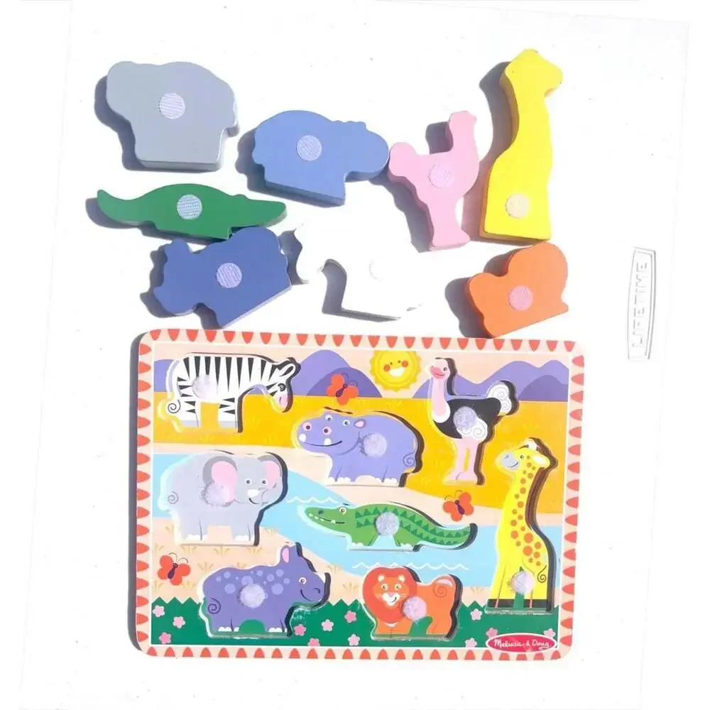 Melissa & Doug Safari Wooden Chunky Puzzle